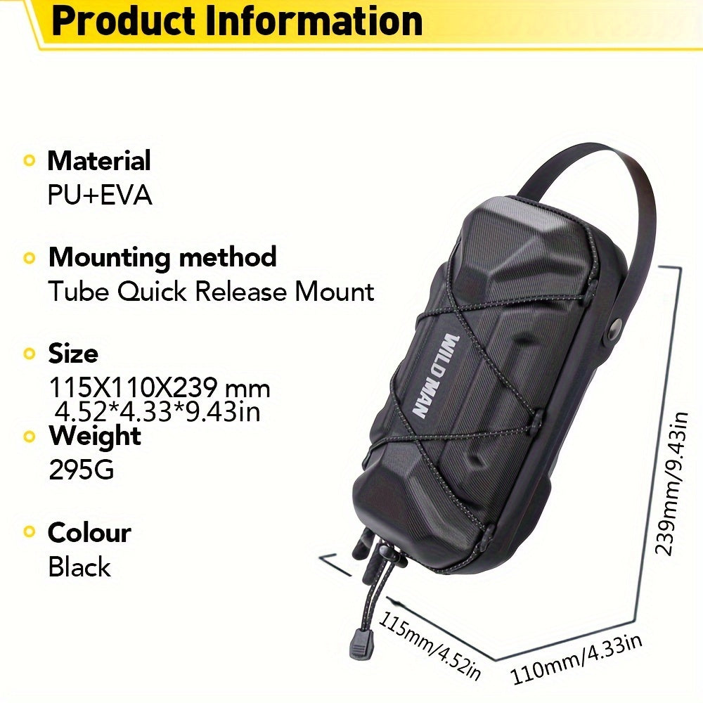 EVA Hard Shell Electric Scooter Quick Release Hanging Bag Car Head Bag Foldable Electric Bike Front Bag Suitable for Multi-Model Handheld Tool Bag