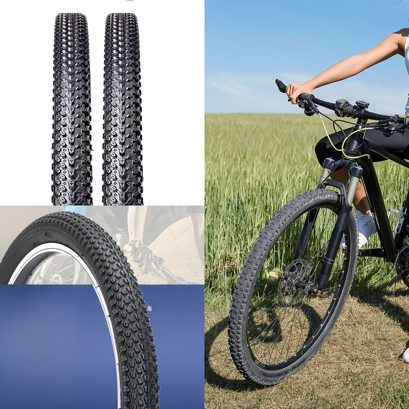2pcs 26x2.35in\u002F 29x2.125in Multi-Size Bike Outer Skins, Quick Setup, Easy Install, Enduro Freeride Gravel Riding Hardware, Reinforced Structure, Ultimate Gripping Power, Sturdy Layer, Commuter Transport Rubber Bicycle Tire Replacement Accessories