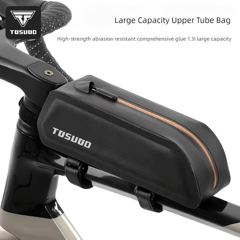 Bicycle Bag, Front Rack Bag, Top Tube Bag, Narrow Style for Mountain and Road Bikes, Cycling Gear Accessories