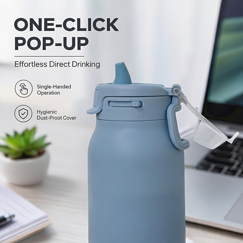 Insulated Water Bottle BIGRD 960ml Large-capacity Insulated Water Bottle, Double-layer Vacuum Leak-proof Drinking Bottle, Reusable Travel Cup, Suitable for Outdoor Sports and Daily Use