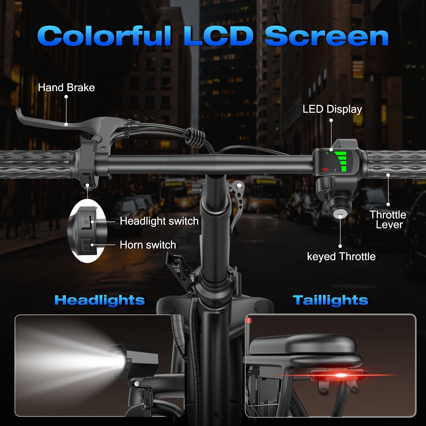 Folding Electric Bicycle, Peak Power 500 Watts, 20 Miles\u002FHour Brushless Motor, 14-Inch Tires, 48-Volt 10 Ampere-Hour Detachable Battery, Adult Electric Bicycle, Electric Bicycle, Suitable for Urban Commuting, Is The Best Choice for a Gift