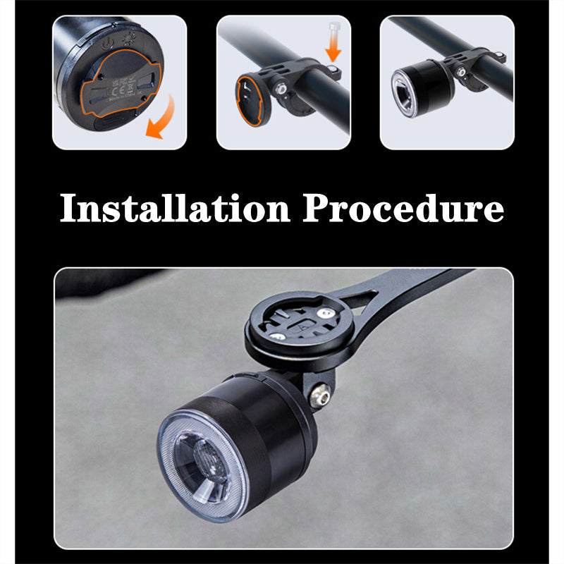 Bicycle Frame Mount Light, a Must-have for Cycling Enthusiasts, Small Round White Light, Versatile and Practical Cycling Gear