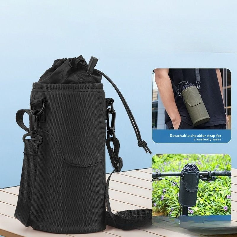 Bike Handlebar Water Bottle Holder Insulated Cycling Water Bottle Bag for Road MTB Bicycle