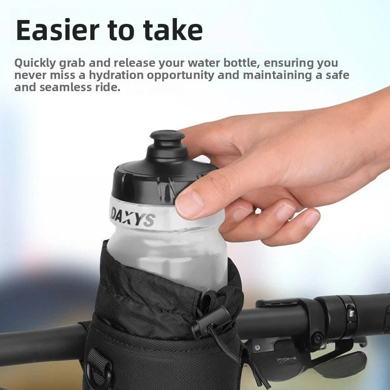 Bike Handlebar Water Bottle Holder Insulated Cycling Water Bottle Bag for Road MTB Bicycle