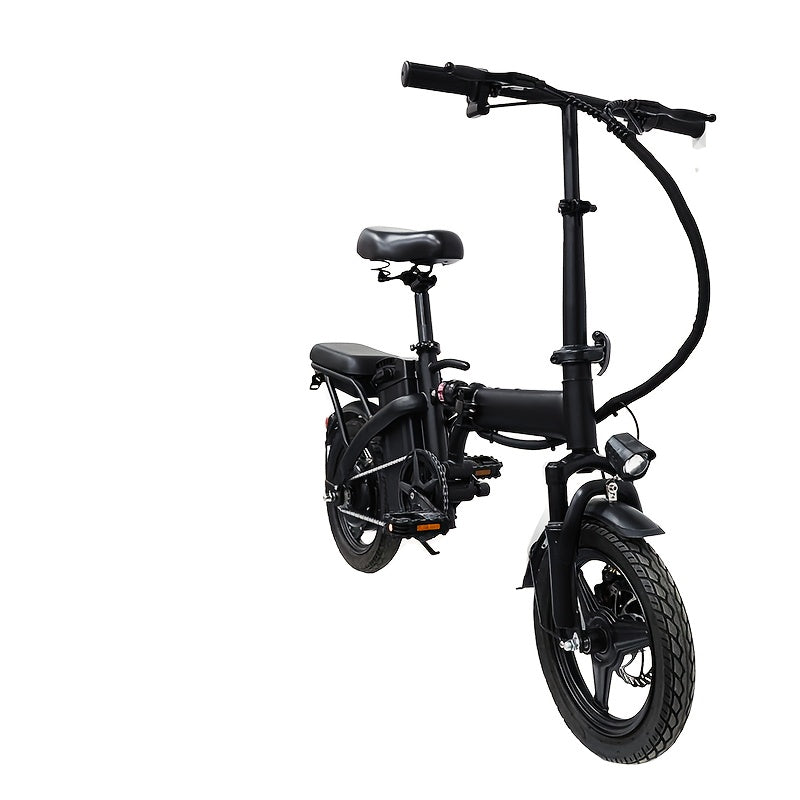 Electric Bike 48V Battery, Brushless Motor, 15-20MPH, Folding Electric Bicycle for Adults, Lightweight Commuter E-Bike with Removable Lithium Battery, Suitable for Urban Commuting, The Best Choice for A Gift, Easy Assemble, Portable Compact Design