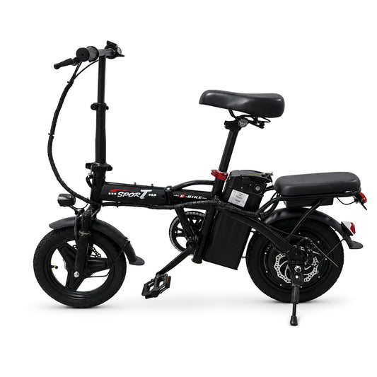 Folding Electric Bicycle, Peak Power 500 Watts, 20 Miles\u002FHour Brushless Motor, 14-Inch Tires, 48-Volt 10 Ampere-Hour Detachable Battery, Adult Electric Bicycle, Electric Bicycle, Suitable for Urban Commuting, Is The Best Choice for a Gift