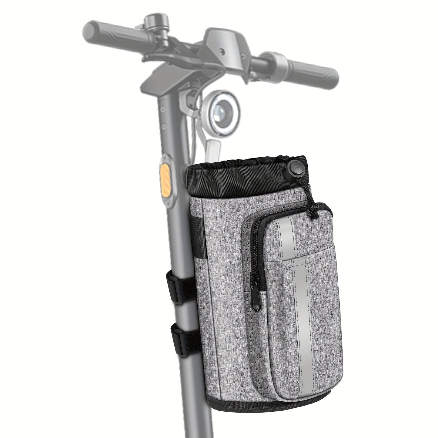 Universal Bike Cup Holder, Designed to Hold Water Bottles And Featuring Phone Pockets, Suitable for Strollers, Walkers, Golf Carts, Rollators, And Scooters, Perfect for Outdoor Activities And Cycling