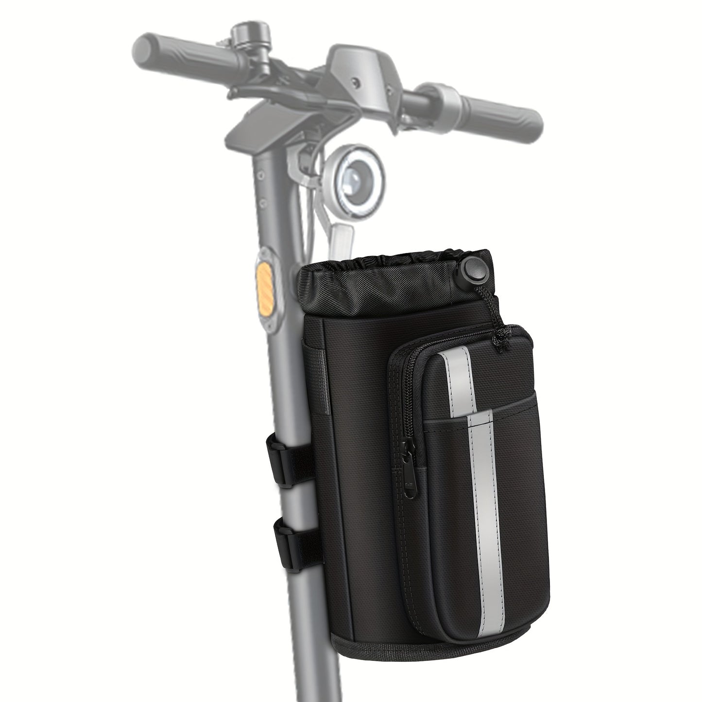 Universal Bike Cup Holder, Designed to Hold Water Bottles And Featuring Phone Pockets, Suitable for Strollers, Walkers, Golf Carts, Rollators, And Scooters, Perfect for Outdoor Activities And Cycling