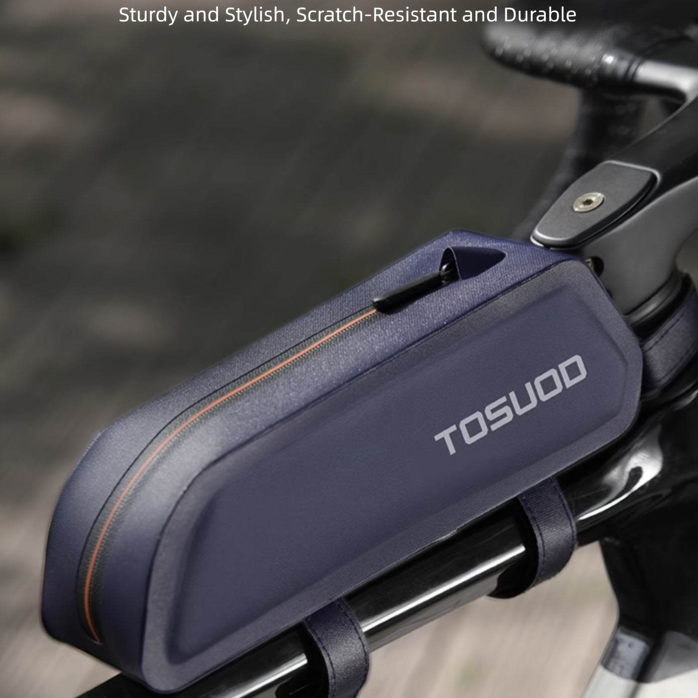 Bicycle Bag, Front Rack Bag, Top Tube Bag, Narrow Style for Mountain and Road Bikes, Cycling Gear Accessories