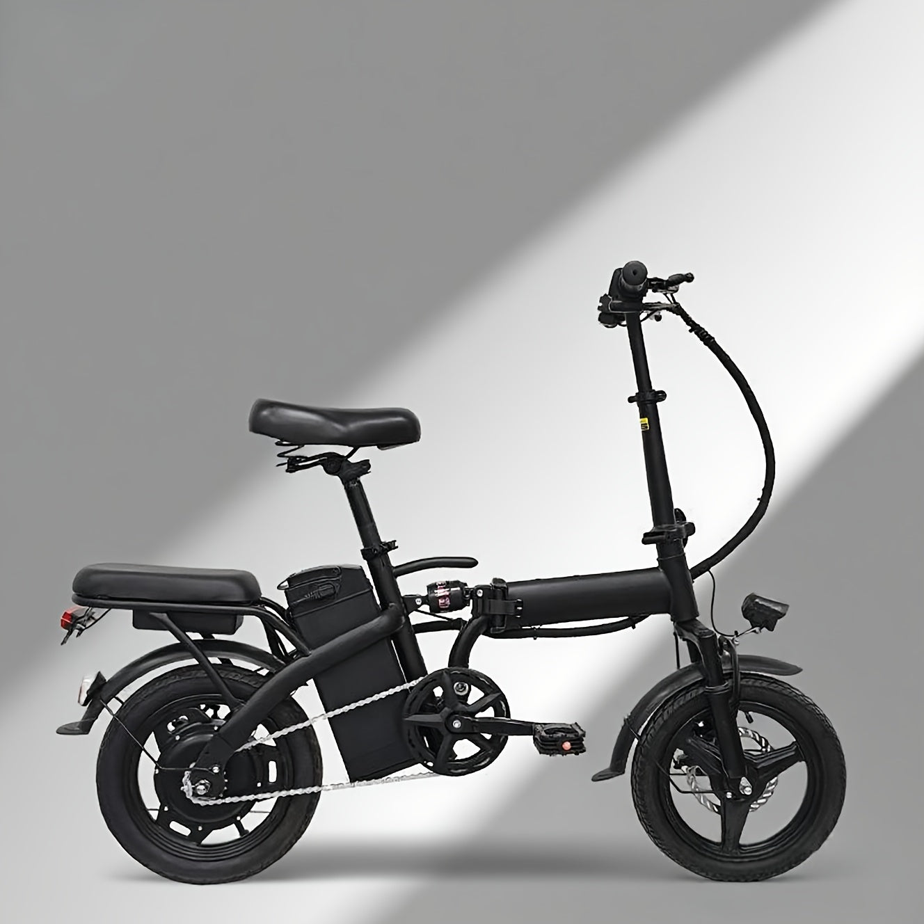 Electric Bike 48V Battery, Brushless Motor, 15-20MPH, Folding Electric Bicycle for Adults, Lightweight Commuter E-Bike with Removable Lithium Battery, Suitable for Urban Commuting, The Best Choice for A Gift, Easy Assemble, Portable Compact Design