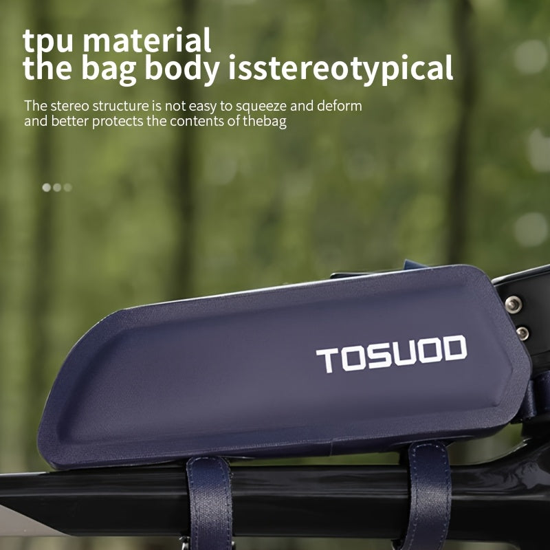 Bicycle Bag, Front Rack Bag, Top Tube Bag, Narrow Style for Mountain and Road Bikes, Cycling Gear Accessories