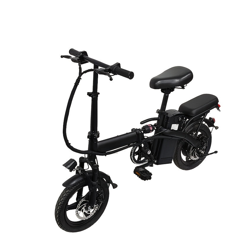 Electric Bike 48V Battery, Brushless Motor, 15-20MPH, Folding Electric Bicycle for Adults, Lightweight Commuter E-Bike with Removable Lithium Battery, Suitable for Urban Commuting, The Best Choice for A Gift, Easy Assemble, Portable Compact Design