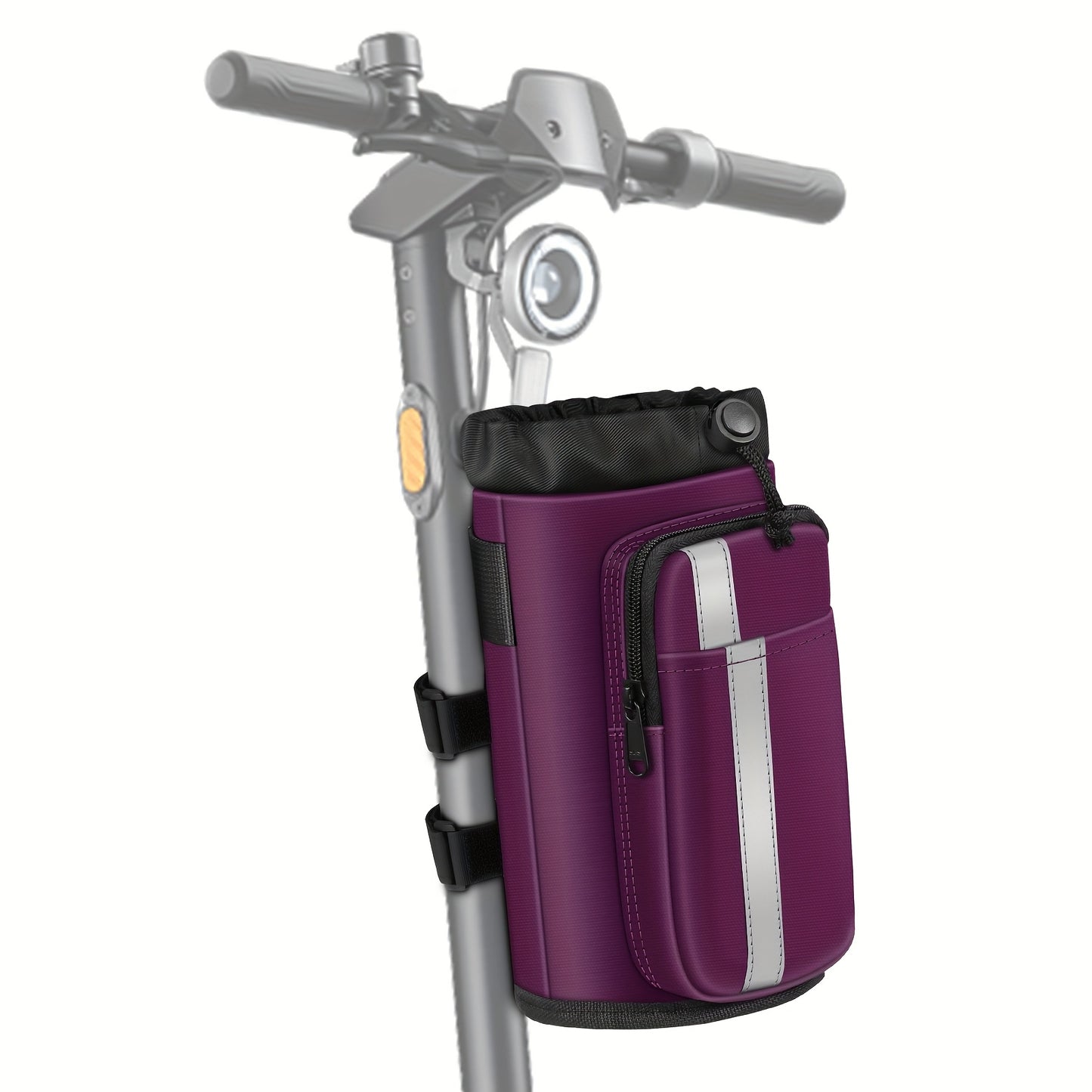 Universal Bike Cup Holder, Designed to Hold Water Bottles And Featuring Phone Pockets, Suitable for Strollers, Walkers, Golf Carts, Rollators, And Scooters, Perfect for Outdoor Activities And Cycling